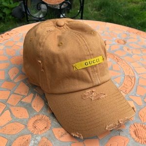 Gucci Distressed Dad Hat “Sunlight Rust” unisex